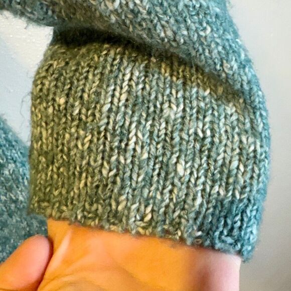 prAna Angelica Duster Wool Mohair Blend Yoga Pullover Open Front Women's Sweater - Picture 4 of 11